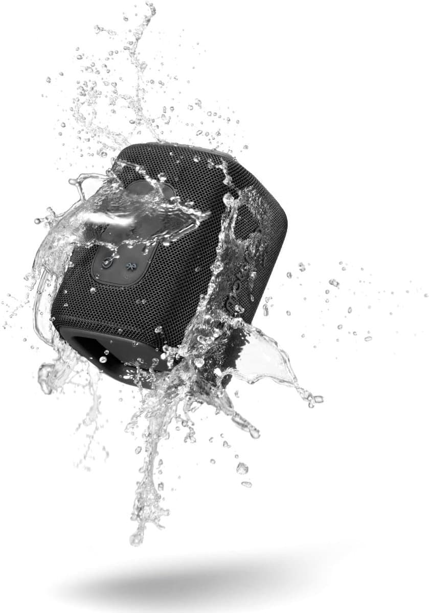 Draagbare Bluetooth Speaker - Compact Geluidssysteem - Muziek Luisteren - Waterdicht IP67 - 9x6.5x6.5 cm - Zwart