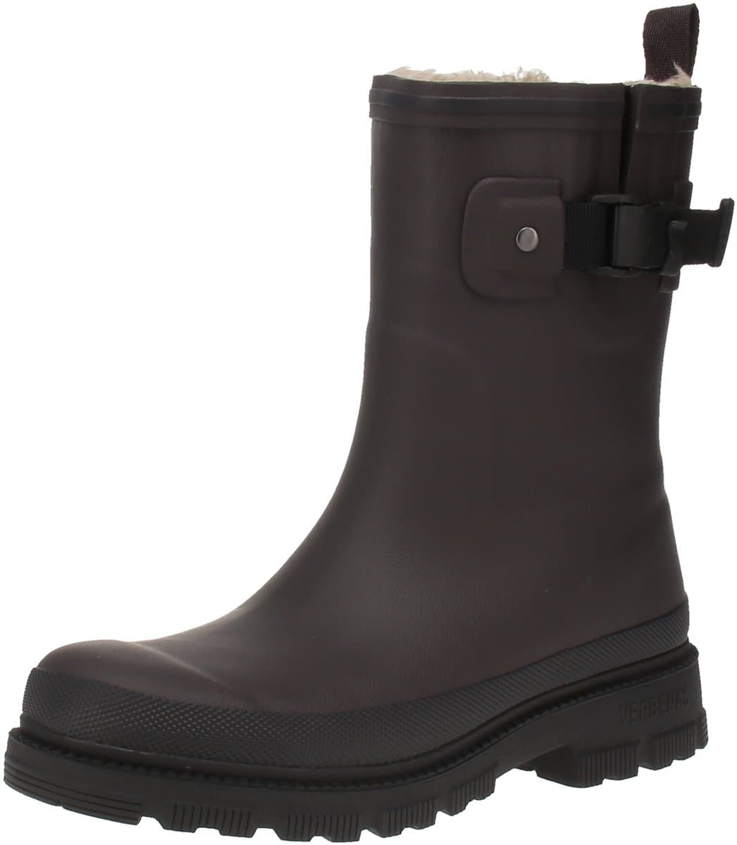 Verbenas 9302190985 Lina Mate Combi Fur - Dames Laarzen - Bruin-Zwart