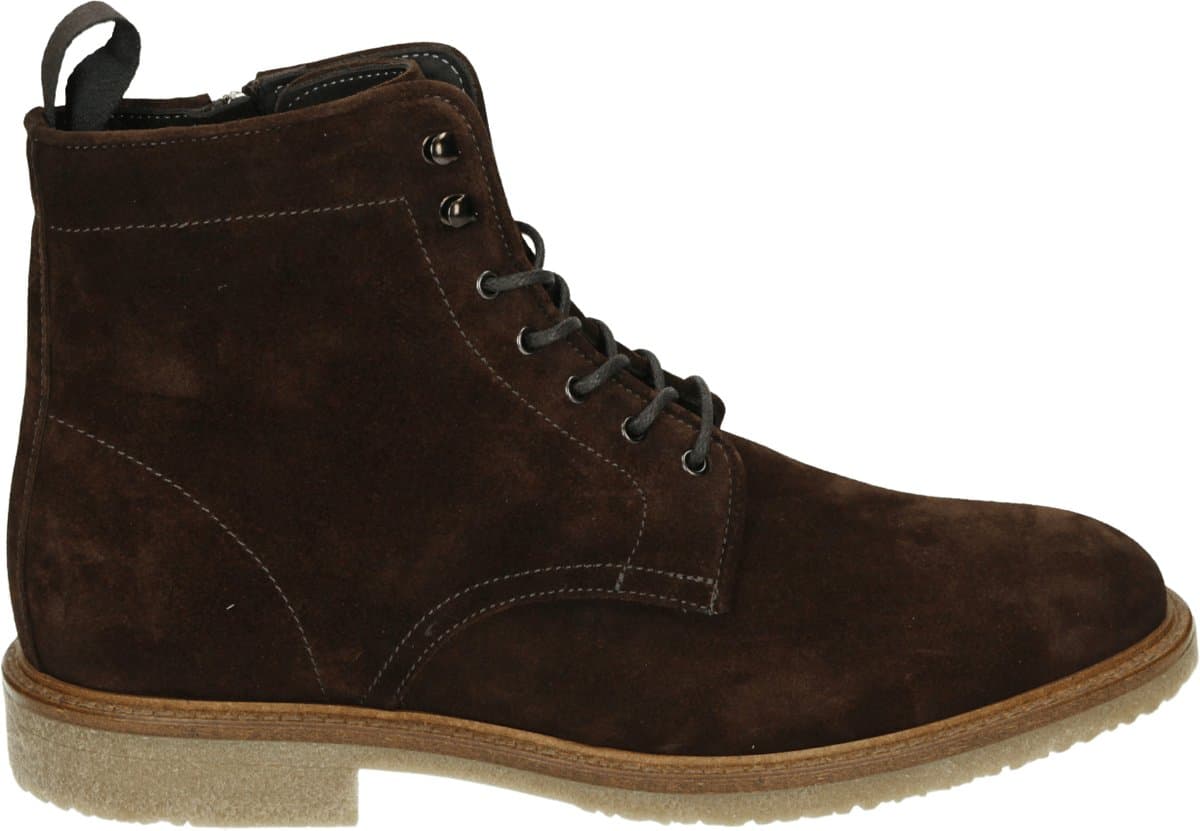 Giorgio - HE36402 - Vrije tijd half-hoogHeren veterschoenHeren sneakers - Kleur: Bruin - Maat: 41