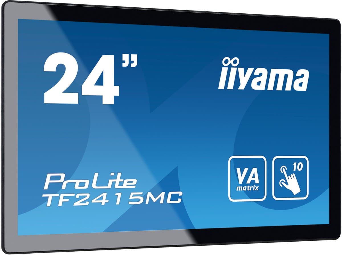 iiyama ProLite TF2415MC-B2 touch screen-monitor 60,5 cm (23.8") 1920 x 1080 Pixels Multi-touch Multi-gebruiker Zwart