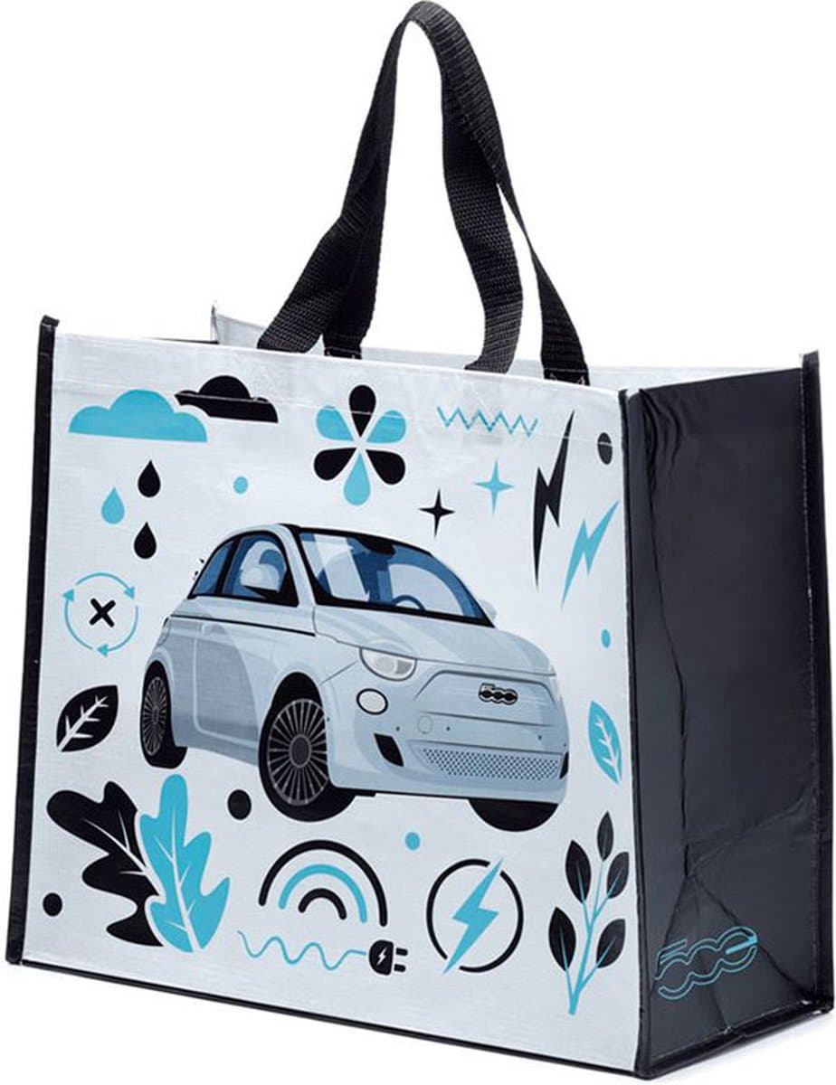 Fiat 500 RPET Boodschappentas - 33x40x17cm