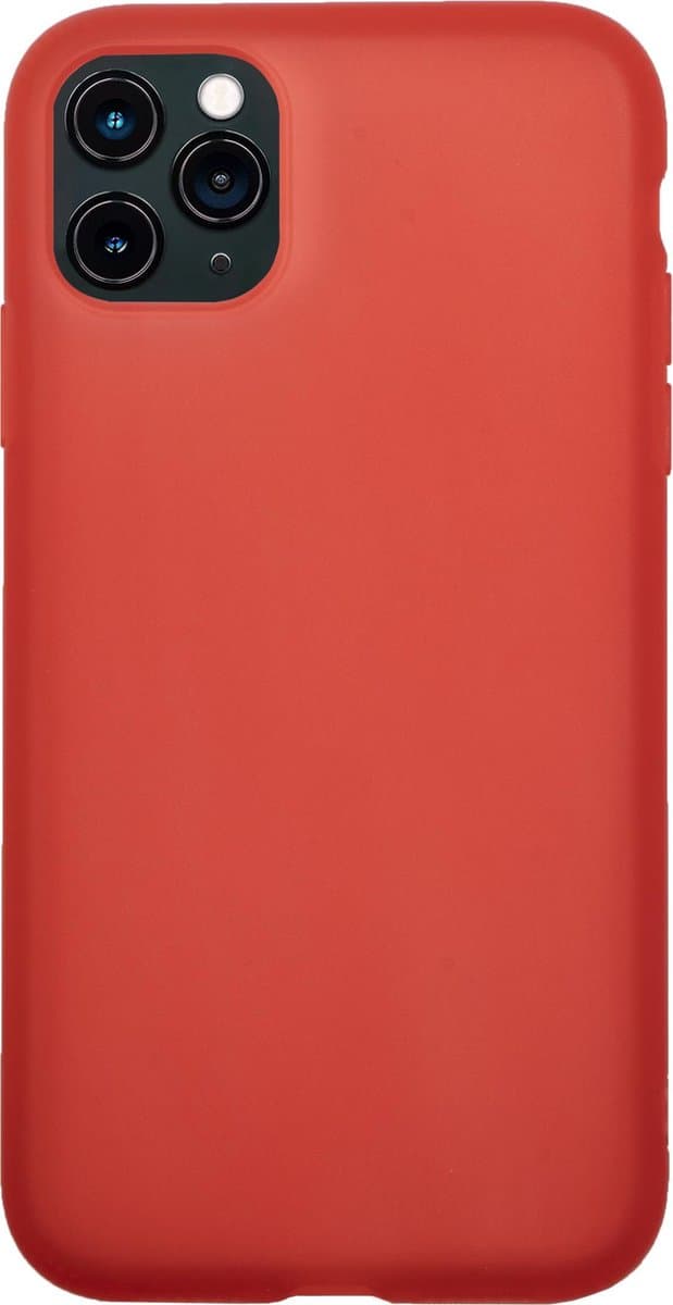 BMAX Latex soft case hoesje voor Apple iPhone 11 Pro Max / Soft cover / Telefoonhoesje / Beschermhoesje / Telefoonbescherming - Rood