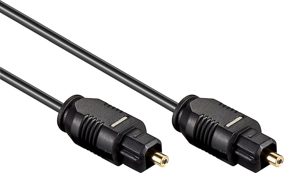 Digitale optische Toslink audio kabel - 2,2mm / zwart - 20 meter