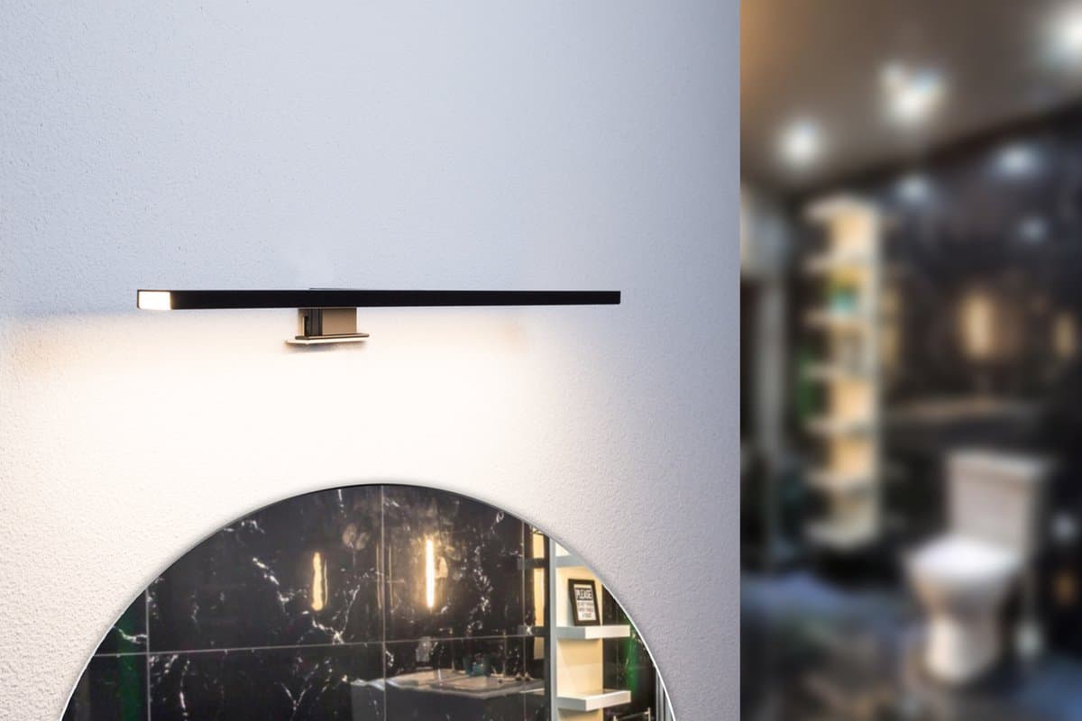 Groenovatie LED Spiegelverlichting - 8W - 595 mm - Warm Wit- Zwart