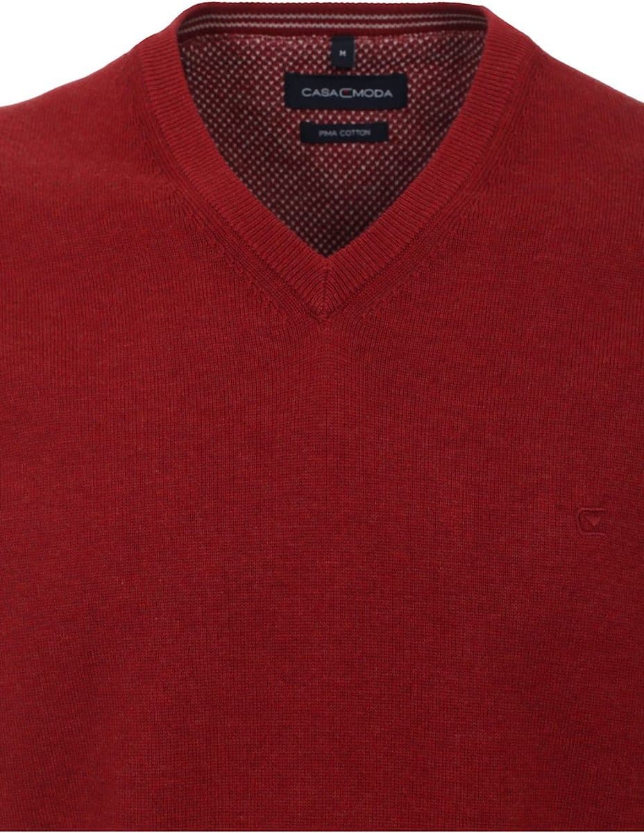 Casa Moda Heren Trui Met V-Hals Pima-Katoen 004430-494 - XXL