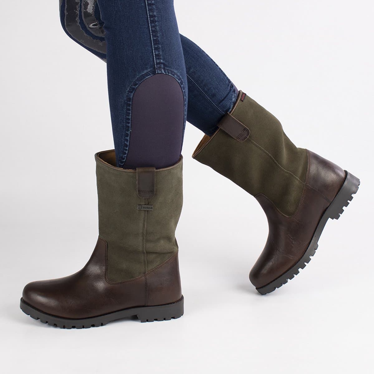 Horka Outdoorlaarzen Cornwall Unisex Kort Bruin/groen Maat 43