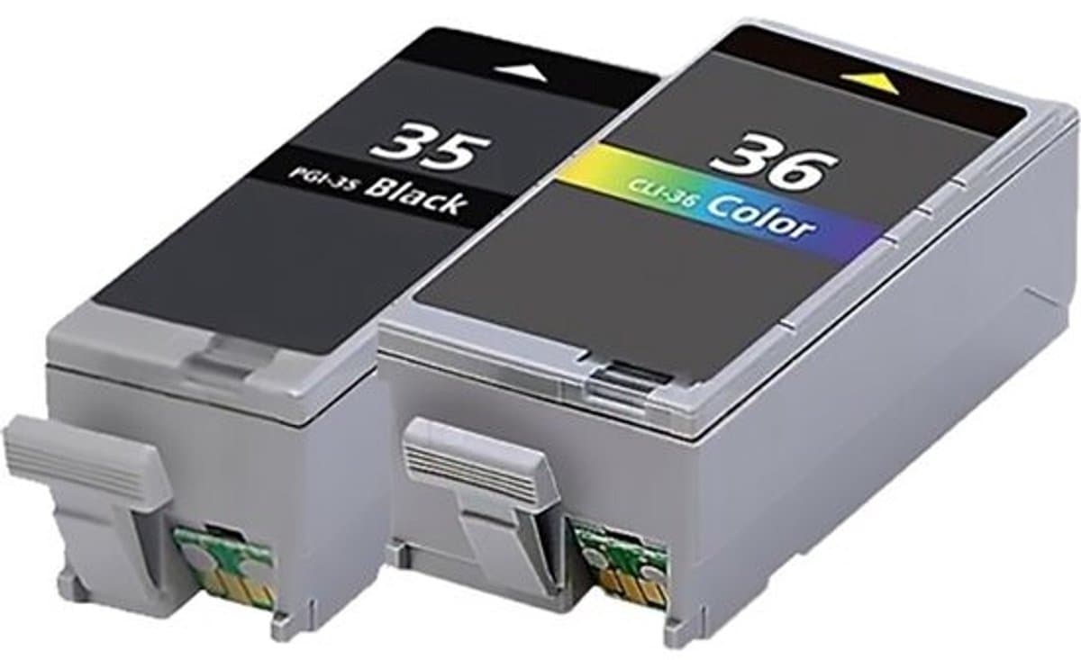 PGI-35 + CLI-36 / Zwart + Alle Kleuren - Huismerk inktcartridge compatible met Canon PIXMA IP100 / Canon PIXMA IP100P / Canon PIXMA IP100V