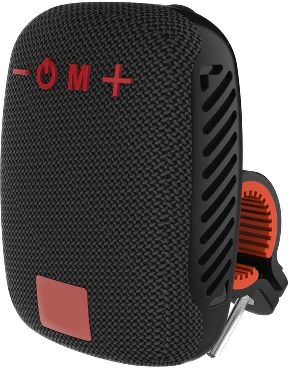 Portable Bluetooth Bike Speaker, Waterproof Outdoor Speaker with Loud Sound, FM Radio, Wireless Bicycle Speaker for Horse Riding Hiking Camping (BLACK)