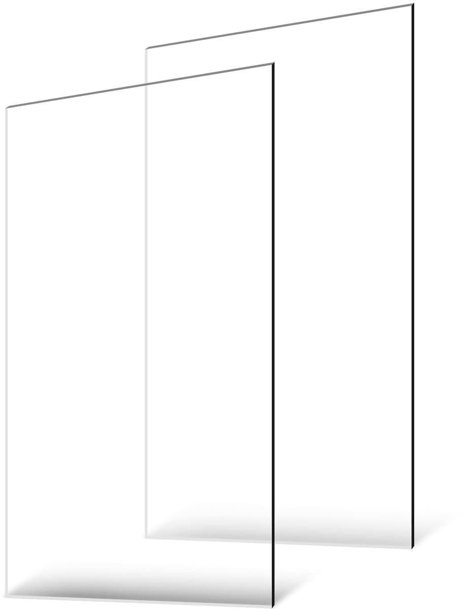 VEVOR Set Van 2 Plexiglas Acrylplaten 610x1219mm Kunststofplaten 3mm Dik