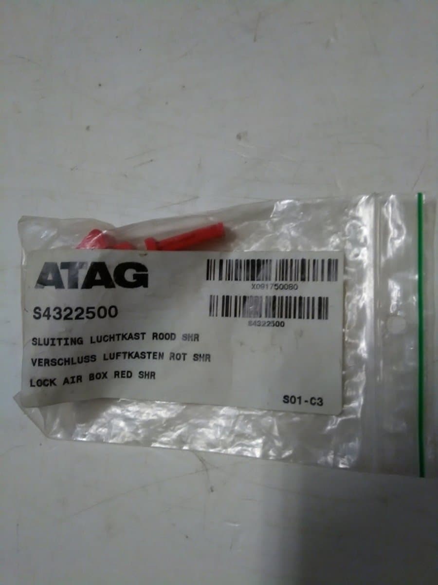 Atag sluiting luchtkast rood per stuk S4322500
