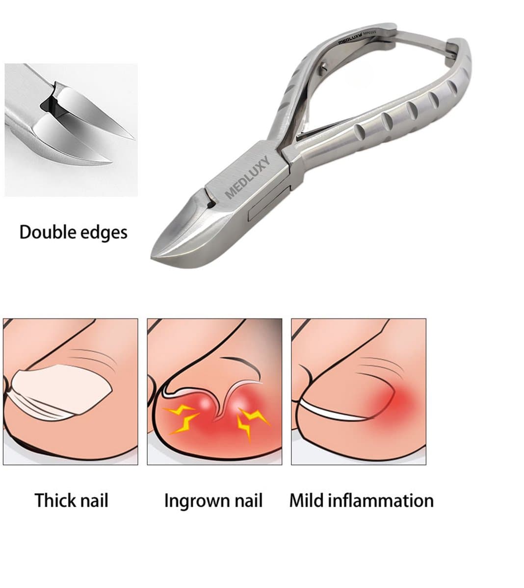 Medluxy - Nagelknipper Holle Bek - 14 cm - Nageltang - semi Professioneel - Manicure en Pedicure