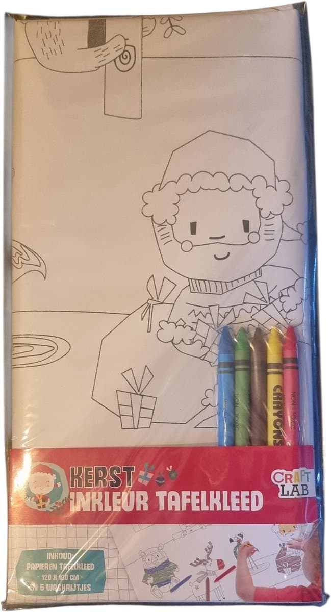Kerst inkleur tafelkleed