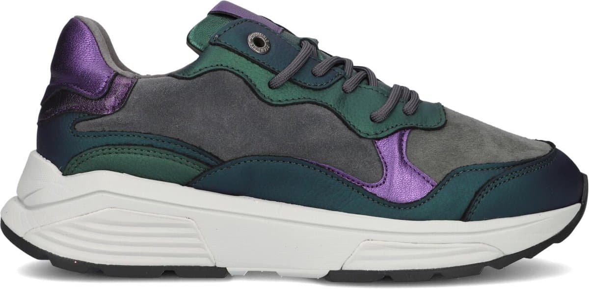 Xsensible Rainbow Sneakers - Leer - Dames - Groen - Maat 42