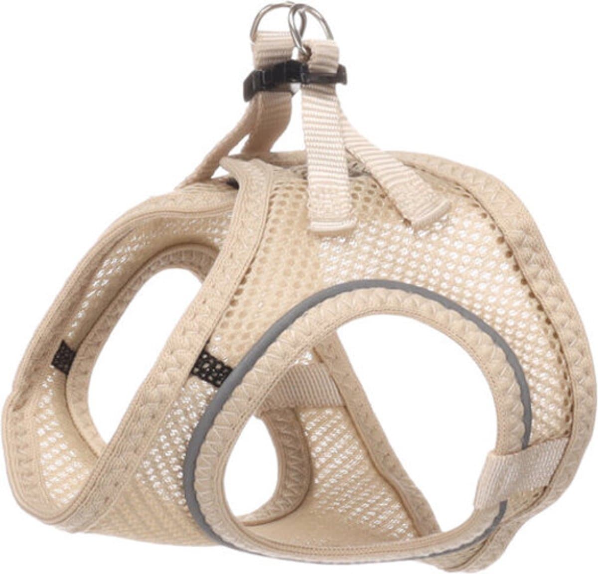 Kattenharnas - Kattentuig - Berta Beige - maat S - ademende mesh - comfortabel - reflecterend