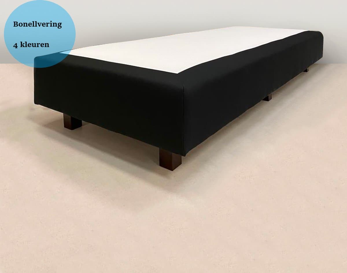 Losse boxspring - BONELLVERING - boxspringonderstel - boxspringbedbodem - zonder matras - 70x220 cm ZWART
