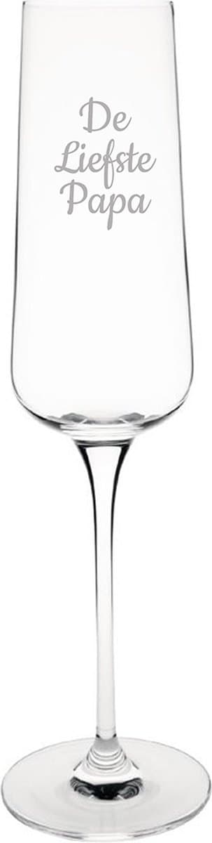 Gegraveerde Champagneglas 27cl De Liefste Papa