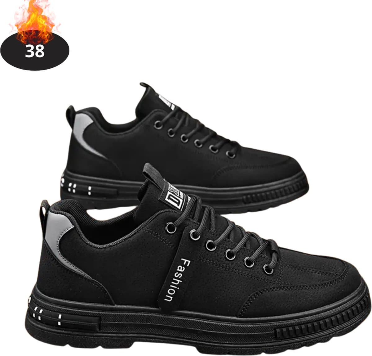 Nivard Schoenen Heren - Sneakers - Comfortabel - Casual - Volwassen - Zwart - Maat 38