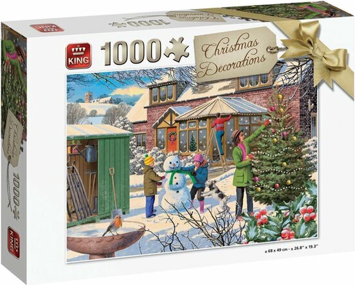 King Puzzel Christmas Decorations 1000 stukjes