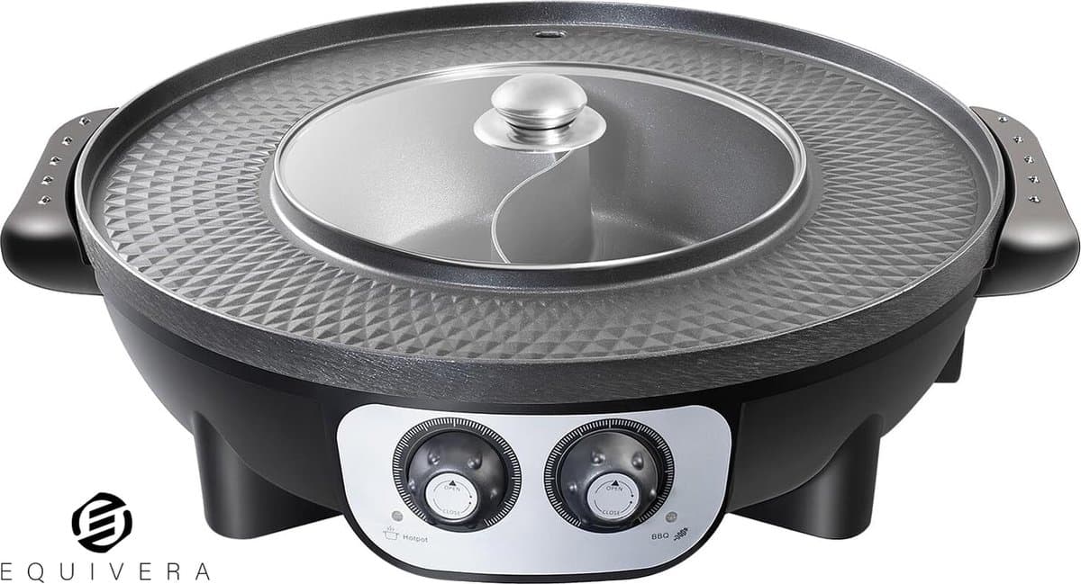 Equivera Hotpot - Hotpot Pan - Chinese Fondue - Chinese Hotpot - Hot Pot Pan Chinees