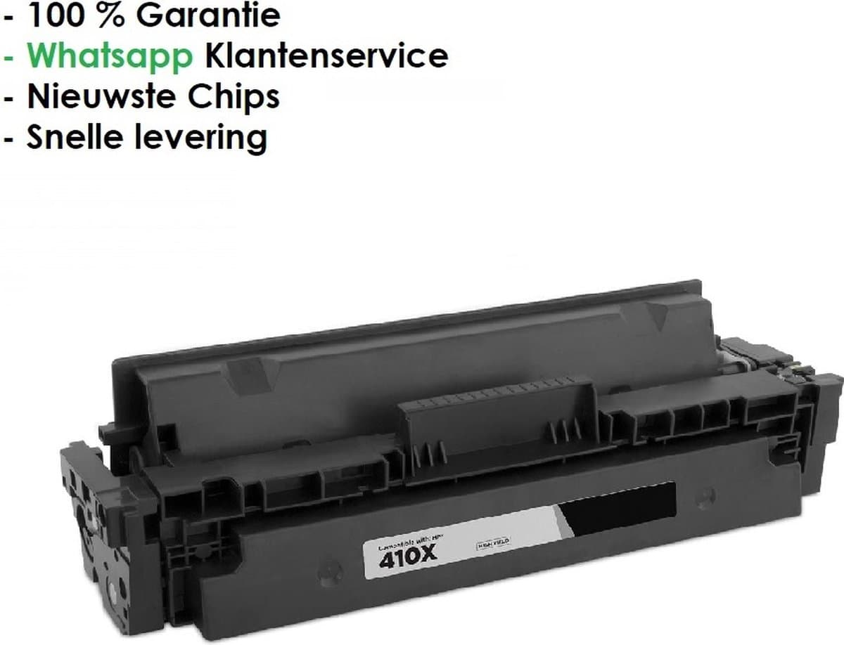 AtotZinkt Huismerk HP BK 410X/CF410X - Alternatieve Toner - Zwart - 6500 Pagina's - Geschikt voor HP Color LaserJet Pro M377dw, M452dn, M452dw, M452nw, Color LaserJet Pro MFP M477fdn, M477fdw, M477fnw