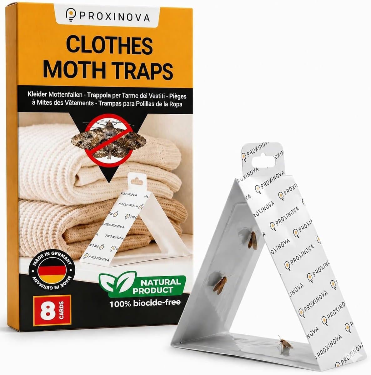 Super Safe Kleidermoth Monitoring 8 Fallen – ohne Biozide Made in Germany - ShopVlot