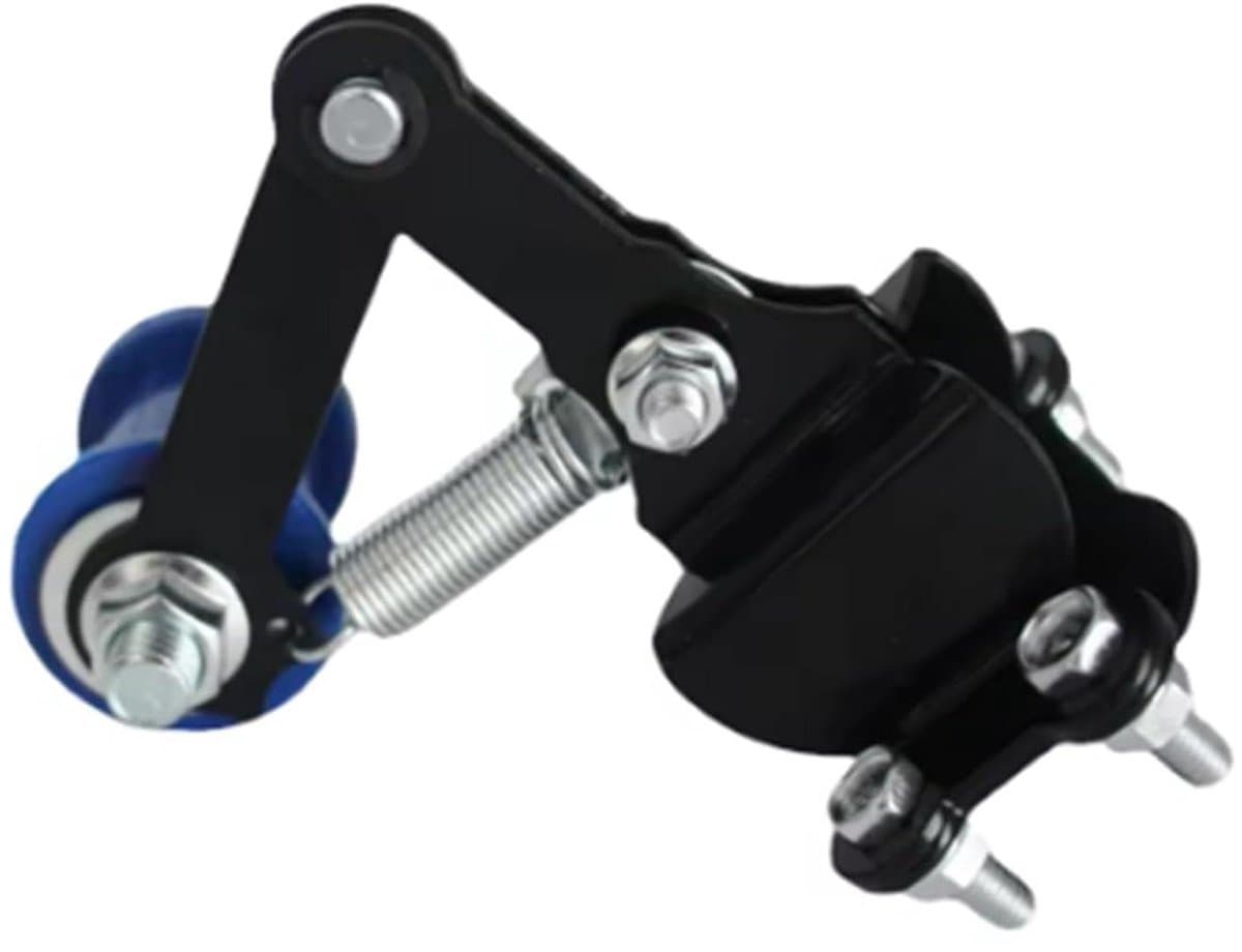 Kettingspanner Motorfiets - Ketting Adjuster - Ketting Spanning - Verstelbare Veerspanning - 50cc-500cc - Zwart