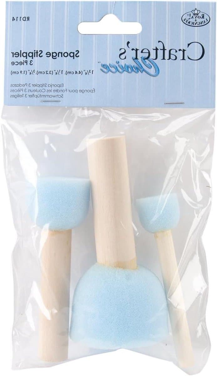 Spons Stippler Set - Verf Sponges - Schildertechnieken Toepassen - Drie Verschillende Maten - 3 Stuks - Gesorteerd
