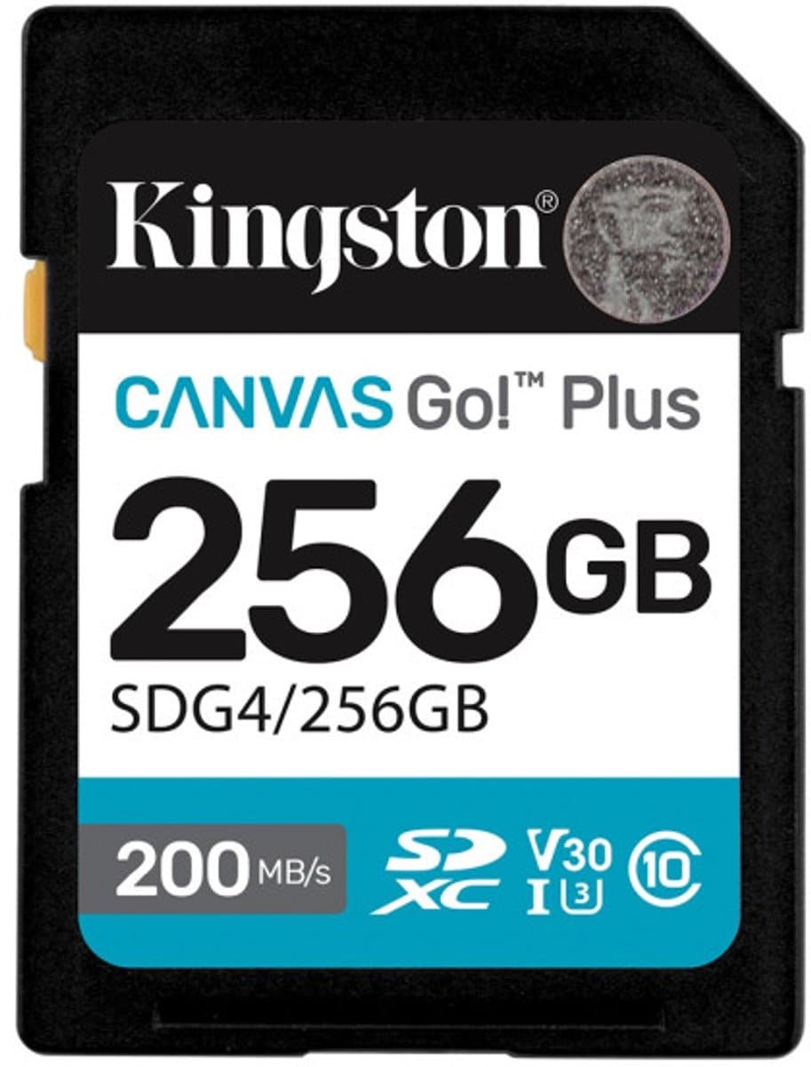 Kingston Technology Canvas Go! Plus 256 GB SDXC canvas go plus Gen4 200 MB/s C10 UHS-I U3 V30