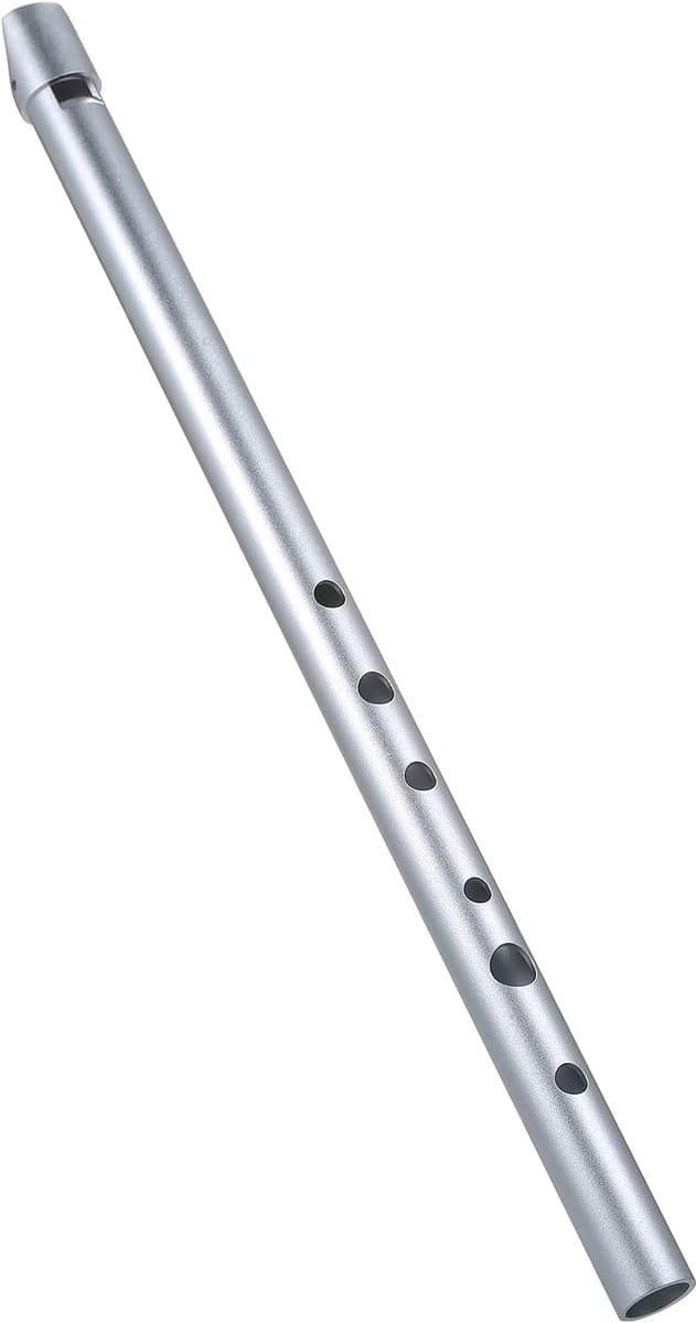 Ierse Fluit - Tin Whistle - Muziek Maken - 6 Gaten - 33 cm - Zilver