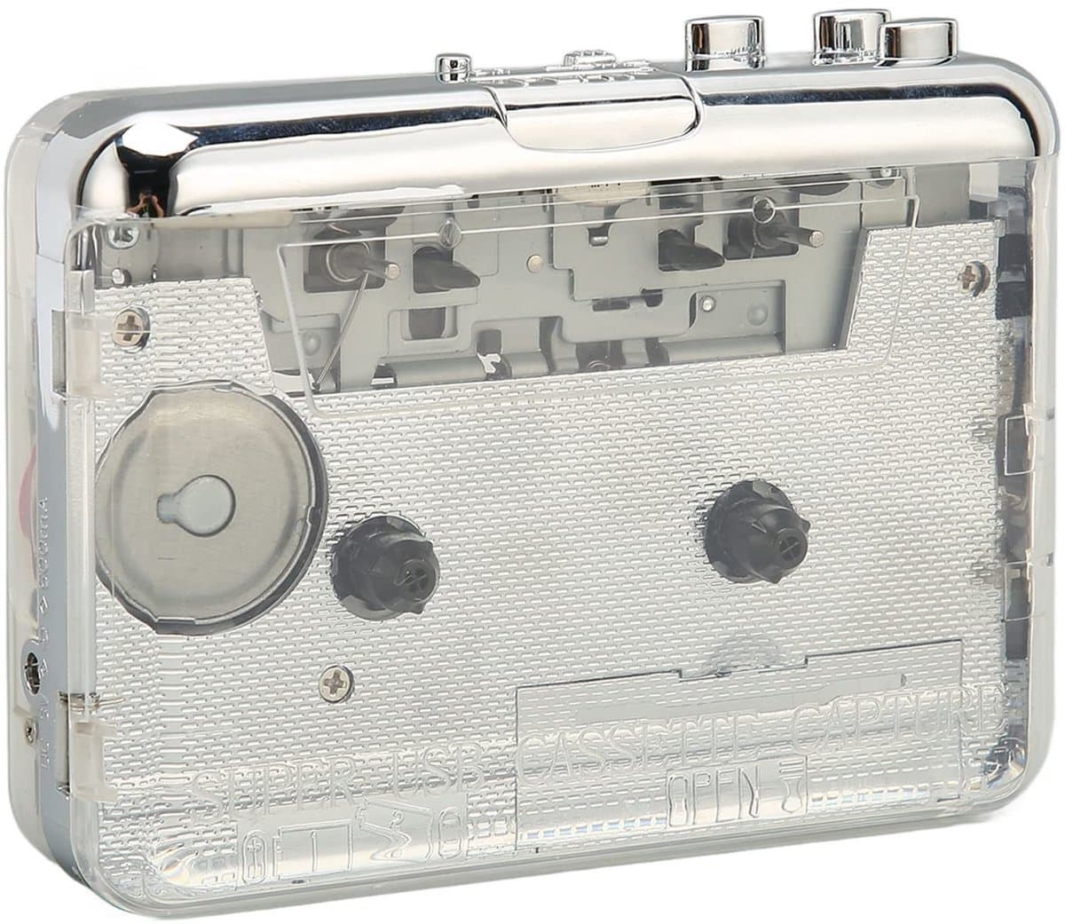Dailygoods - Draagbare Cassettespeler - FM-radio - Audiomuziek USB-cassette Naar MP3-converter - Compact formaat - 3,5 Mm Koptelefoonaansluiting - Ges...