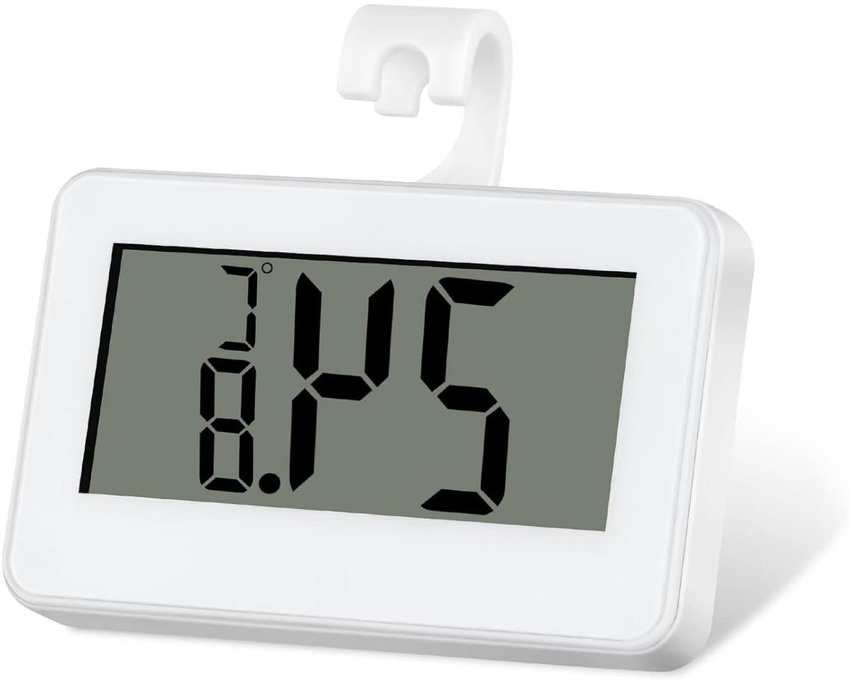 Koelkastthermometer - Vriezer meter - Temperatuur bewaken - Duidelijk LCD display - ±1°C precisie - Wit