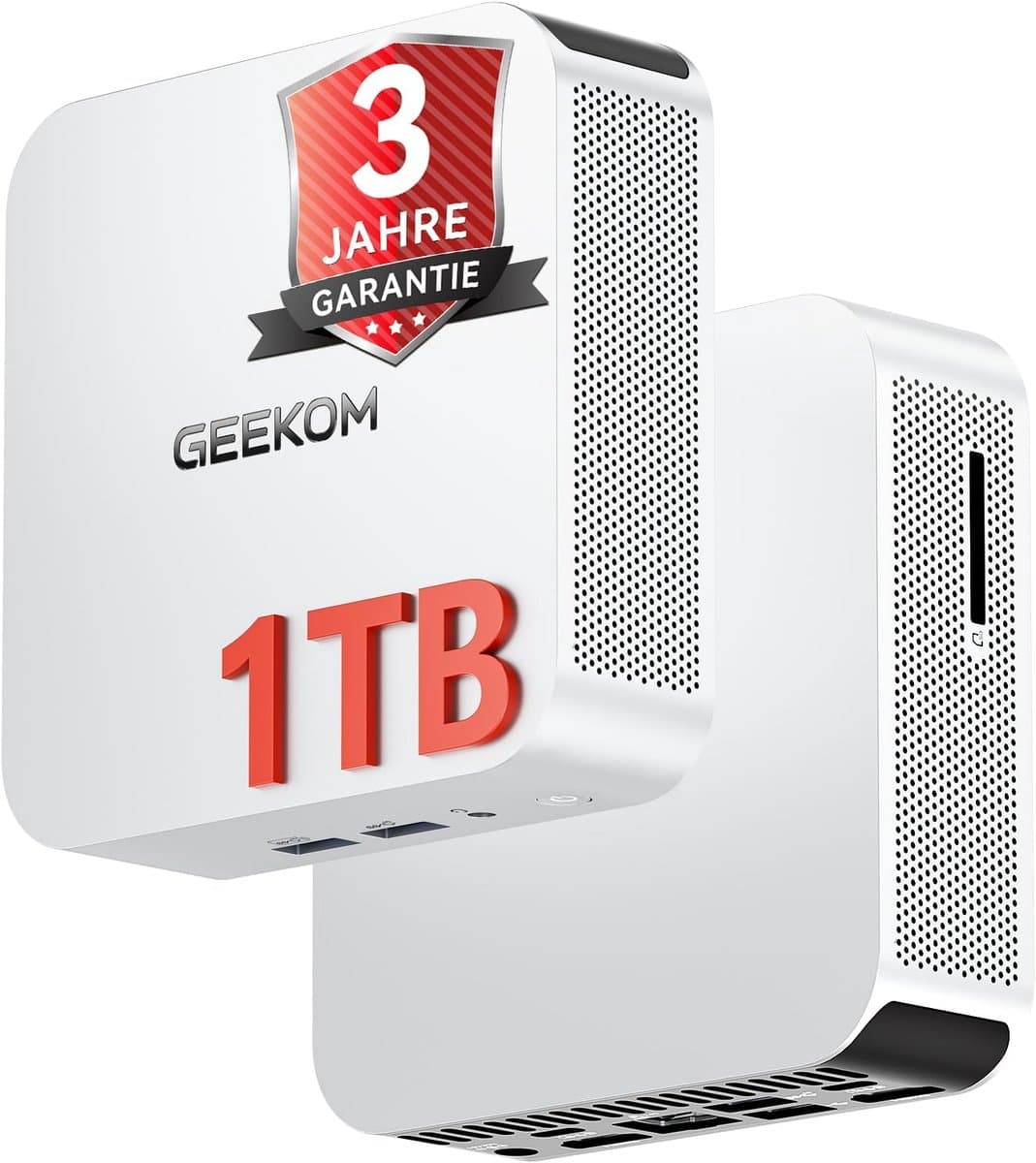 GEEKOM A5-2025 Edition Mini-pc-AMD Ryzen 7 5825U (tot 4,5 GHz)- 16 GB DDR4 en 512 GB M.2 PCIe NVMe SSD-Windows 11 Pro-AMD Radeon graphics- Wi-Fi 6, mini pc's met Windows 11 Pro,Game pc,Mini pc desktops,BT 5.2-compacte desktop-pc voor thuis en op