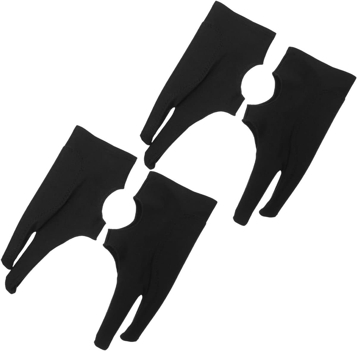 Tablethandschoenen 4 Stuks - Tekenhandschoen Schermhandschoen - Digitaal Tekenen - Wrijvingsloos Glijden - 208 cm - Zwart