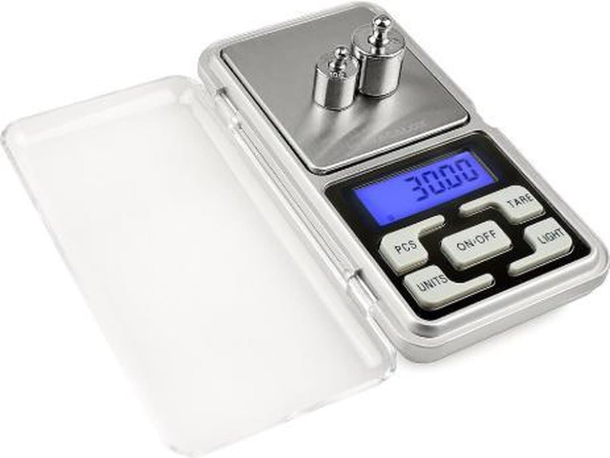 Premium Zakweegschaal - Mini Keukenweegschaal - Precisie Weegschaal - Zakweegschaal - Nauwkeurig - 0,01 Tot 500 Gram