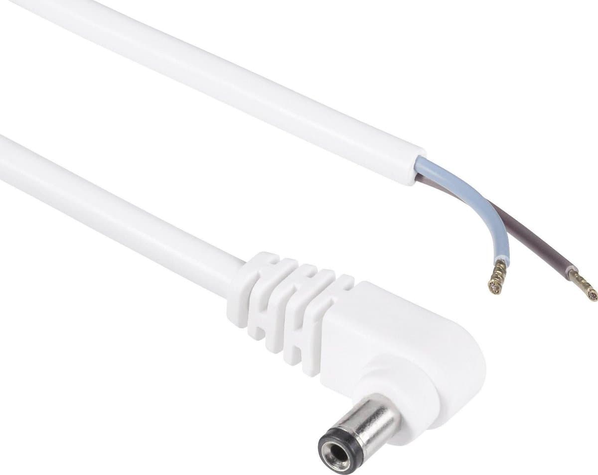 BKL Electronic Laagspannings-aansluitkabel Laagspanningsstekker - Open kabeleinde 5.5 mm 2.1 mm 2.00 m 1 stuk(s)