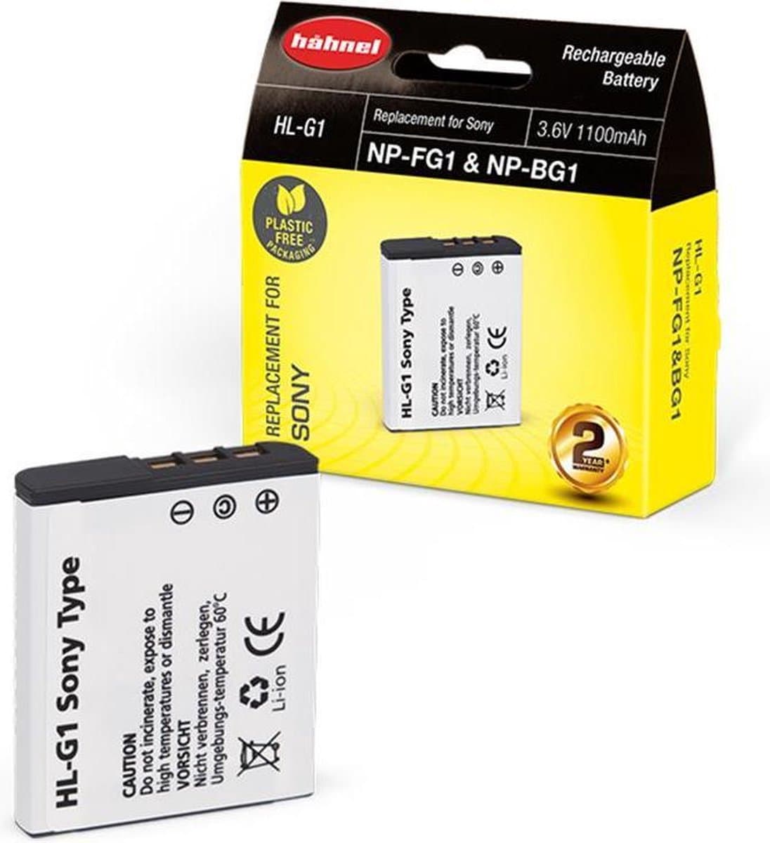 Hähnel HL-G1 accu - Sony NP-BG1/NP-FG1 model