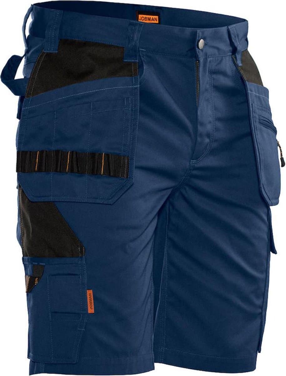 Jobman Practical 2722 Korte Werkbroek Holsterpockets - Mannen - Navy/Zwart - 52