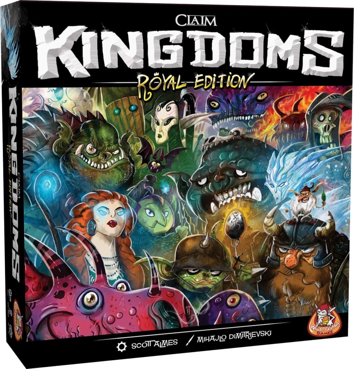 White Goblin Games - Claim Kingdoms Royal Edition - expertspel - 2 tot 4 spelers - 25 minuten - Vanaf 10 jaar