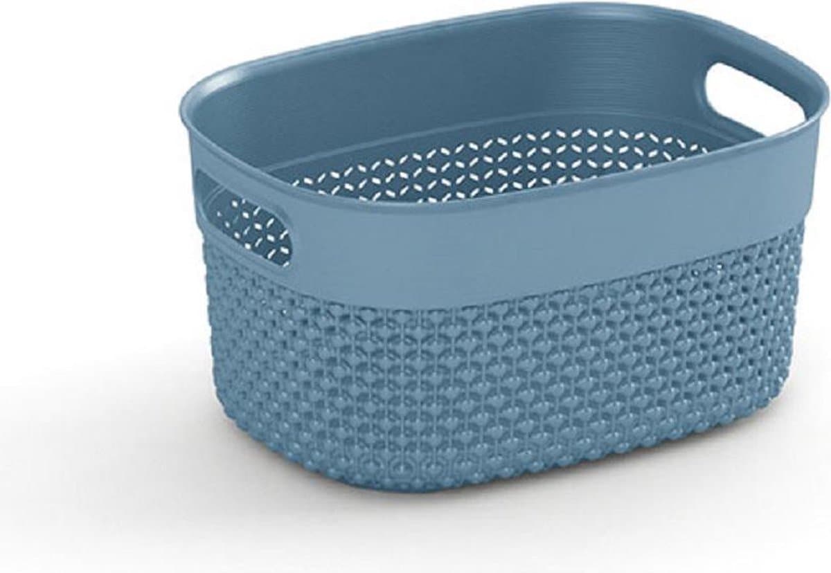 Kis Filo Mandje Misty Blue 23,5X17,5XH12cm