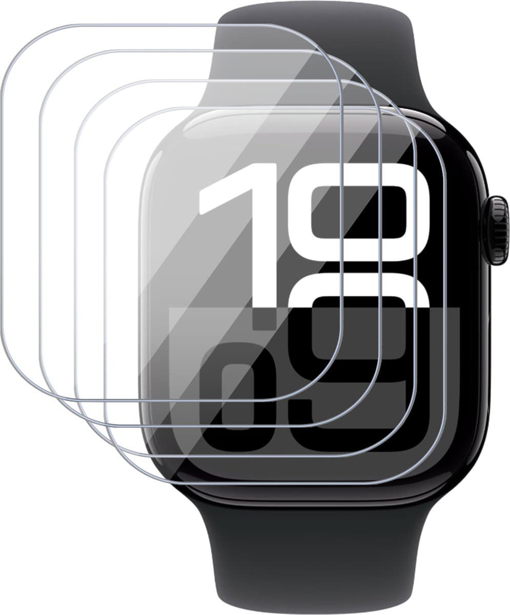 4x Screenprotector geschikt voor Apple Watch Series 10 42mm - Folie Screen Protector Apple Watch Series 10 42mm