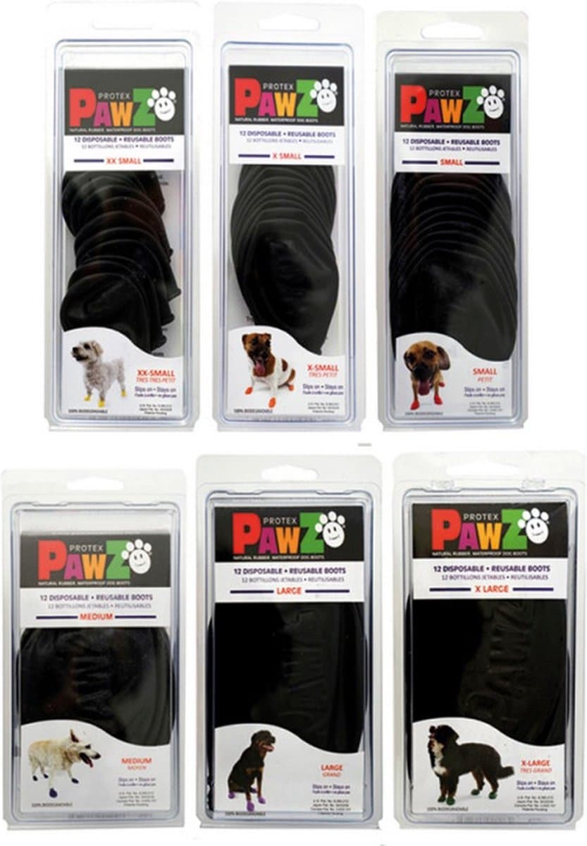 Pawz Hondenschoenen - Small Zwart