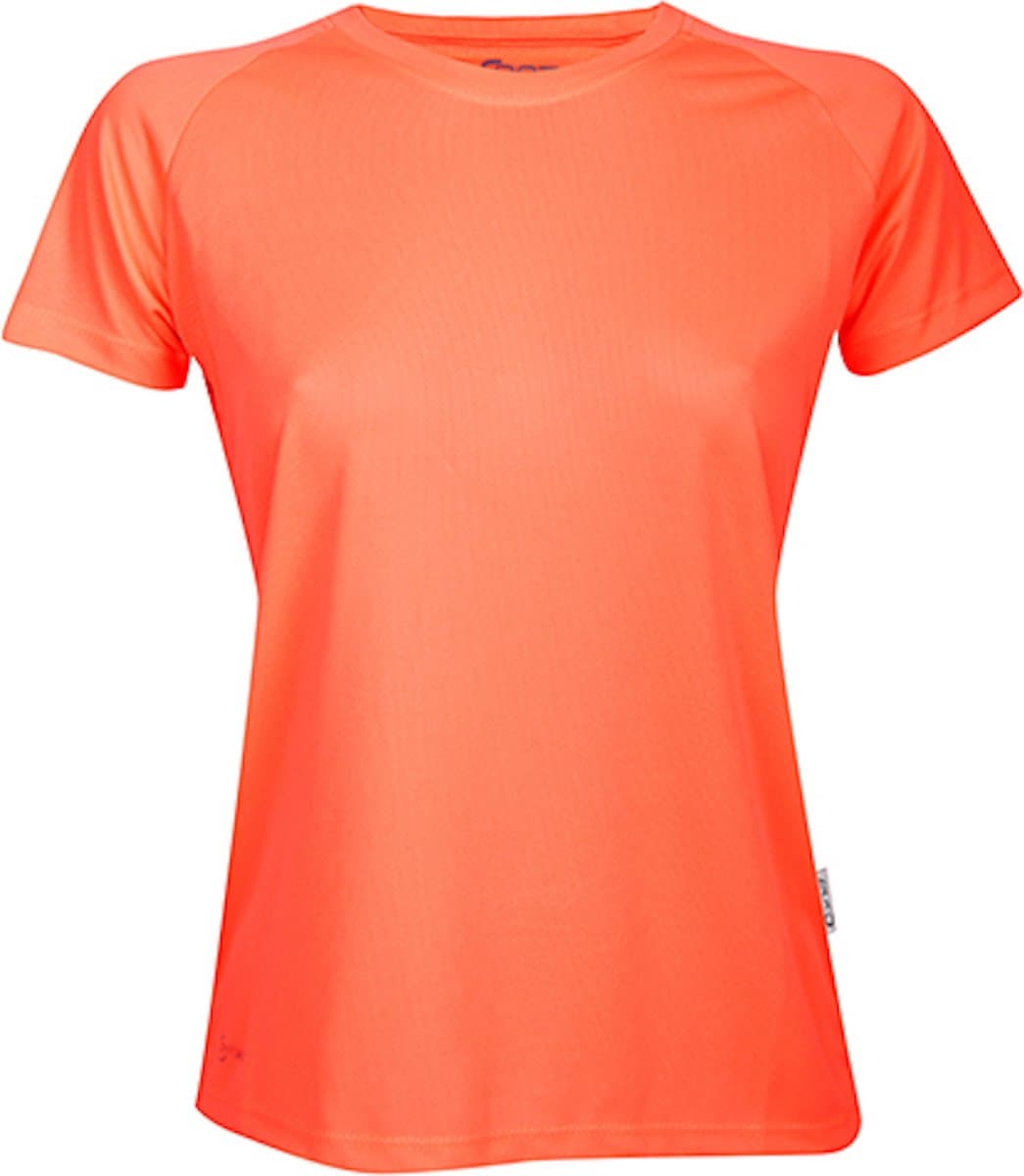 Damessportshirt 'Tech Tee' met korte mouwen Neon Peach - XS