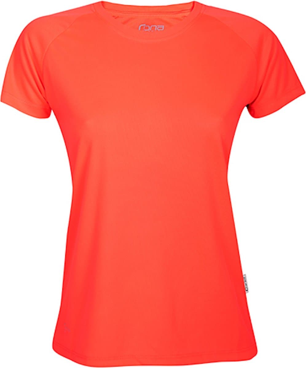 Damessportshirt 'Tech Tee' met korte mouwen Neon Coral - S