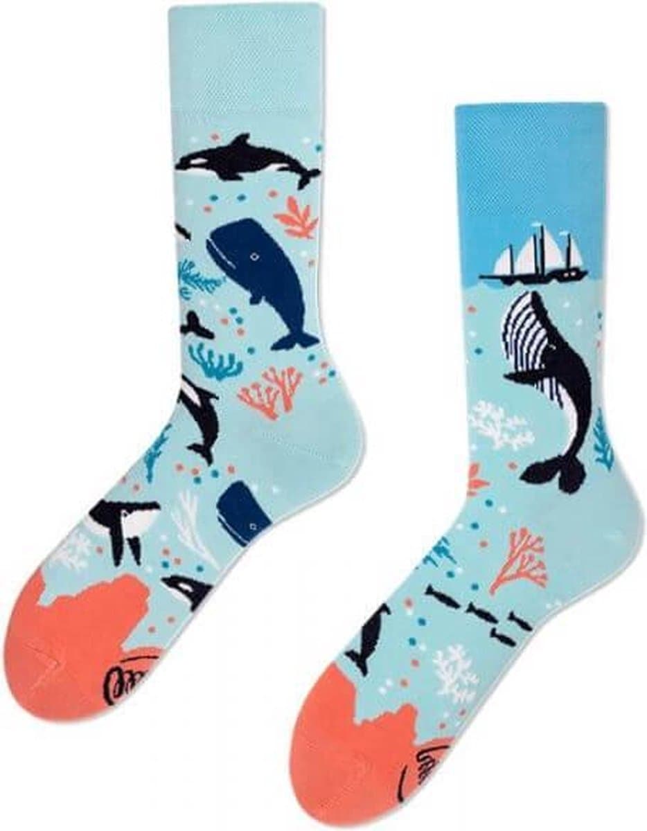 Many Mornings unisex sokken Ocean Life - Unisex - Maat: 35 - 38