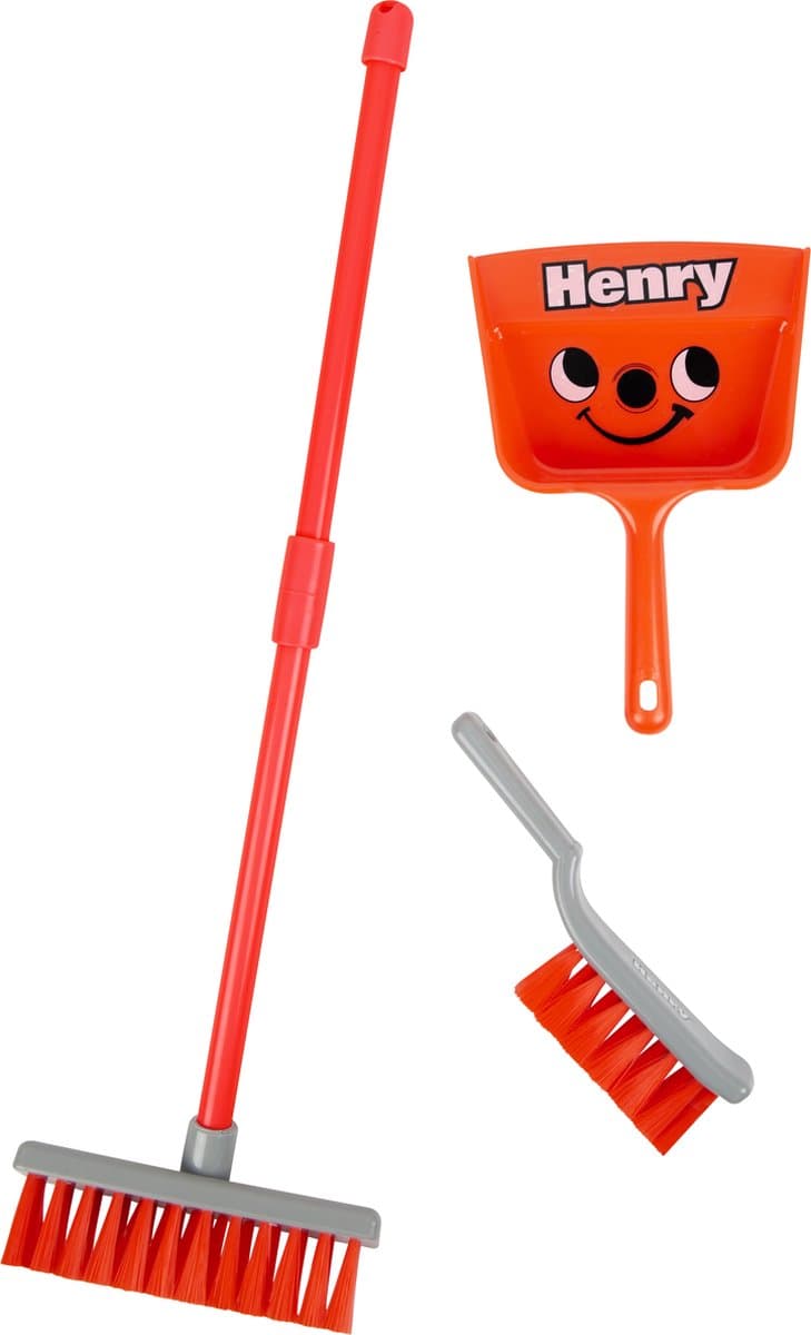 Casdon Henry – Bezem, Stoffer & Blik voor Kinderen – Schoonmaak Speelgoed