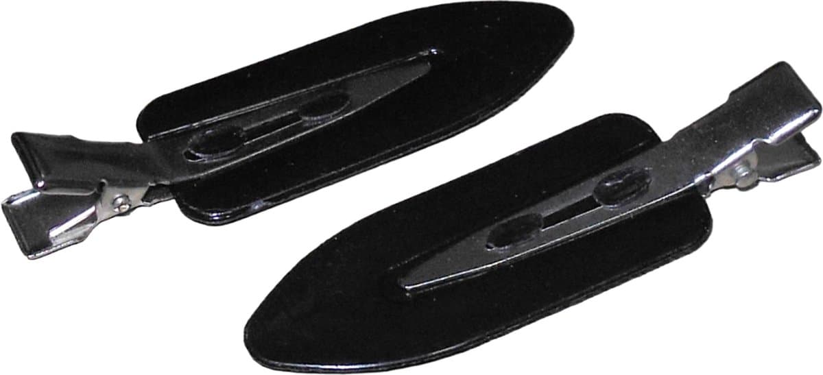 Haarclip-Haarspeld make-up zwart per 2 stuks.