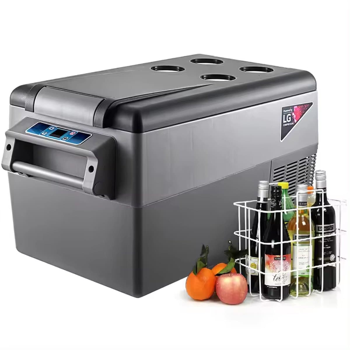 Elektrische Koelbox aangedreven powered by LG - Draagbare Auto Koelkast 35L met Digitaal Paneel -20 tot 20℃ voor Thuis, Auto en Kamperen