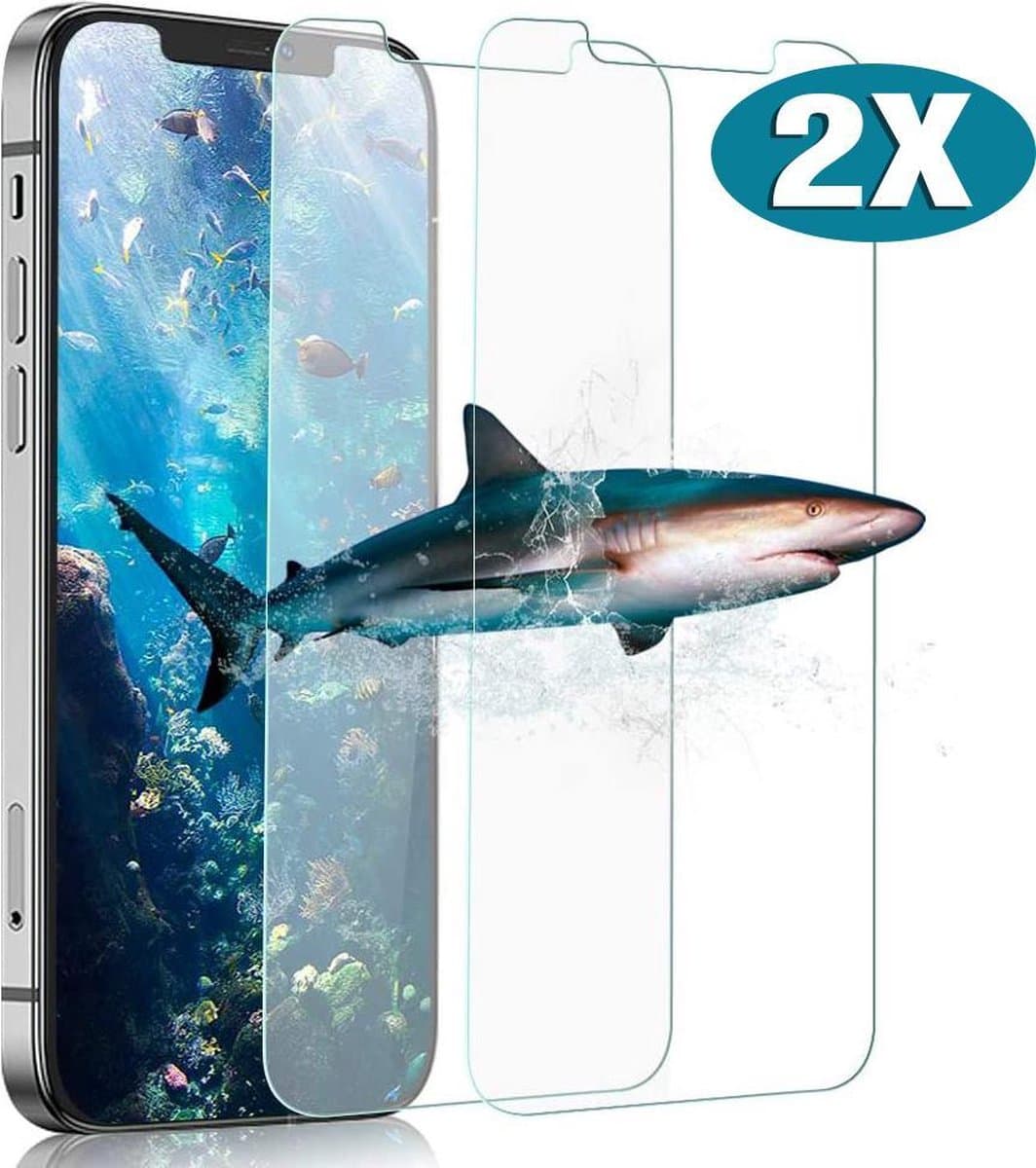 Hoesje geschikt voor iPhone 12 PRO MAX Screenprotector 2X - Tempered Glass - Case friendly screen protector - 2PACK voordeelpack - EPICMOBILE