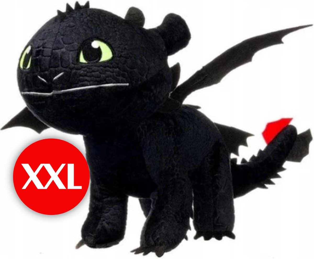 Toothless - Hoe tem je een draak / How to train your dragon Pluche Knuffel XXL 100 cm