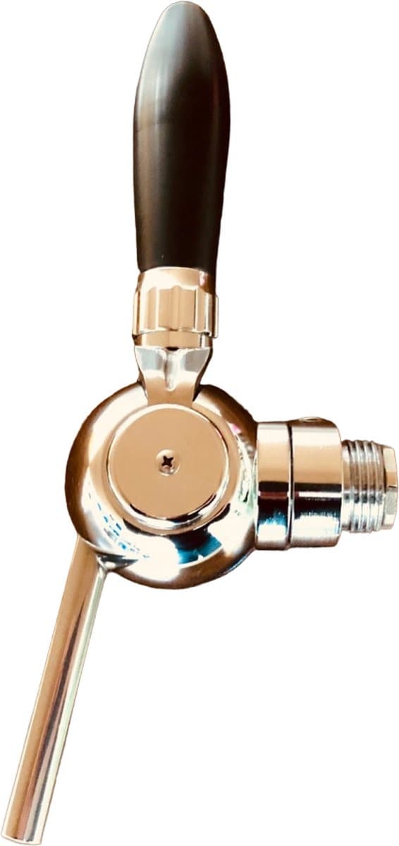 Biertap, Compensatorkraan - Cosmo, verchroomde compensator met stalen aansluiting 5/8" - 1/2", 55 mm